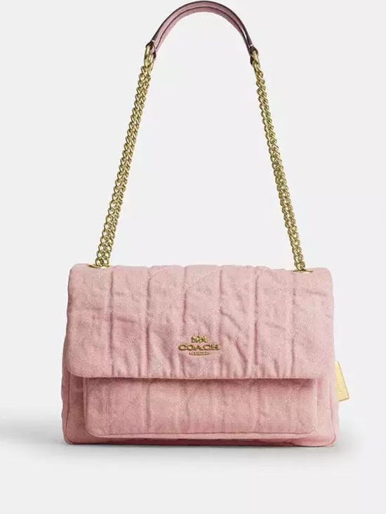 Coach Handbags - Elodie Crossbody Bag
In Loved pink Denim With Quilting